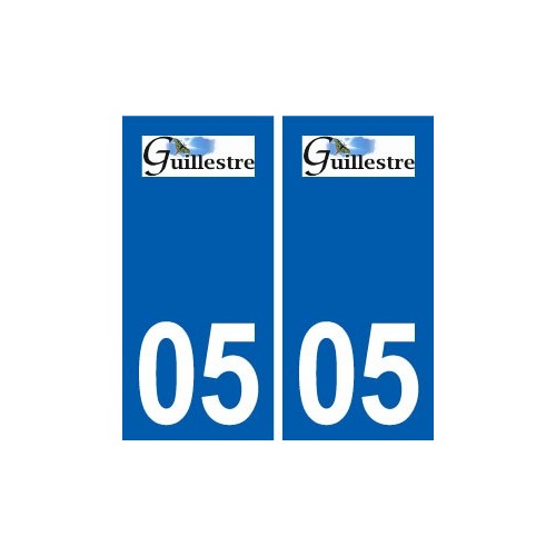 05 Guillestre logo ville autocollant plaque stickers