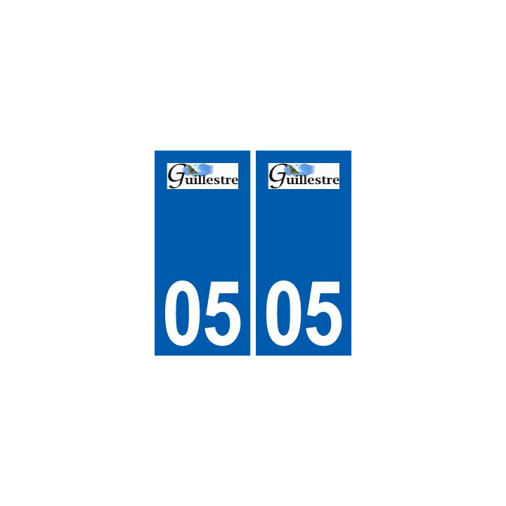 05 Guillestre logo ville autocollant plaque stickers