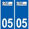 05 Guillestre logo ville autocollant plaque stickers