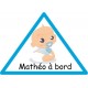 Sticker Baby on Board Custom Boy Sticker 