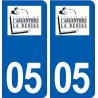 05 L'Argentière-la-Bessée logo ville autocollant plaque stickers