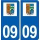 09 Saint-Jean-du-Falga logo ville autocollant plaque stickers