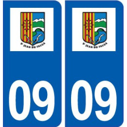 09 Saint-Jean-du-Falga logo ville autocollant plaque stickers