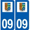 09 Saint-Jean-du-Falga logo ville autocollant plaque stickers