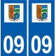 09 Saint-Jean-du-Falga logo ville autocollant plaque stickers