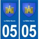 05 La Bâtie-Neuve blason ville autocollant plaque stickers