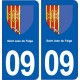09 Saint-Jean-du-Falga blason ville autocollant plaque stickers