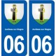 06 Auribeau-sur-Siagne blason ville sticker autocollant plaque