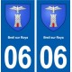 06 Breil-sur-Roya blason ville autocollant plaque stickers