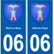 06 Breil-sur-Roya blason ville autocollant plaque stickers