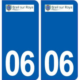 06 Breil-sur-Roya logo ville autocollant plaque stickers
