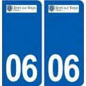 06 Breil-sur-Roya logo ville autocollant plaque stickers