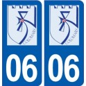 06 Colomars logo ville autocollant plaque stickers