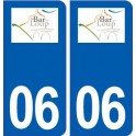 06 Le Bar-sur-Loup logo ville autocollant plaque stickers