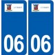 06 Le Tignet logo ville autocollant plaque stickers