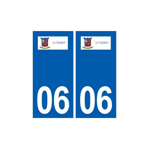 06 Le Tignet logo ville autocollant plaque stickers