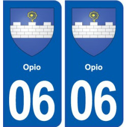 06 Opio blason ville autocollant plaque stickers