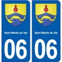 06 Saint Martin du Var blason ville autocollant plaque stickers