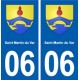 06 Saint Martin du Var blason ville autocollant plaque stickers