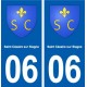 06 Saint-Cézaire-sur-Siagne blason ville autocollant plaque stickers