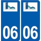 06 Saint-Cézaire-sur-Siagne logo ville autocollant plaque stickers