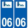 06 Saint-Cézaire-sur-Siagne logo ville autocollant plaque stickers