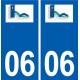 06 Saint-Cézaire-sur-Siagne logo ville autocollant plaque stickers