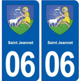 06 Saint-Jeannet blason ville autocollant plaque stickers