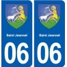 06 Saint-Jeannet blason ville autocollant plaque stickers