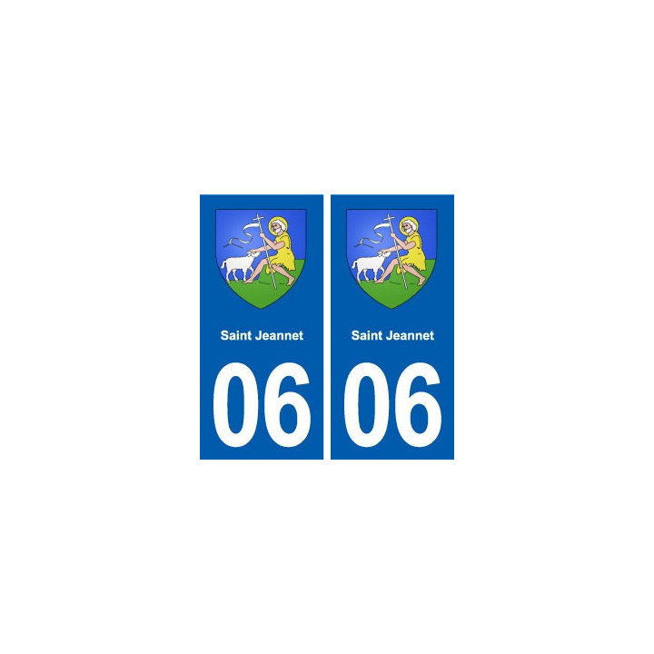 06 Saint-Jeannet blason ville autocollant plaque stickers