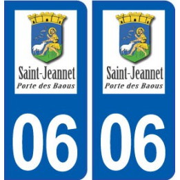 06 Saint-Jeannet logo ville autocollant plaque stickers