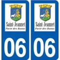06 Saint-Jeannet logo stadt aufkleber typenschild aufkleber