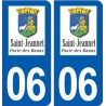 06 Saint-Jeannet logo ville autocollant plaque stickers