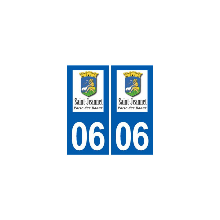 06 Saint-Jeannet logo ville autocollant plaque stickers