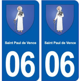 06 Saint-Paul-de-Vence blason ville autocollant plaque stickers