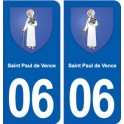 06 Saint-Paul-de-Vence blason ville autocollant plaque stickers