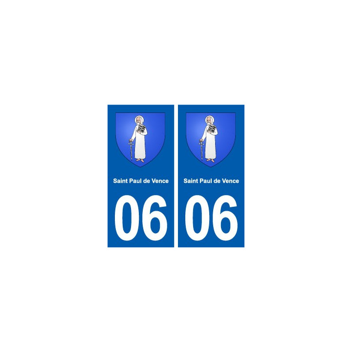 06 Saint-Paul-de-Vence blason ville autocollant plaque stickers