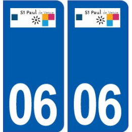 06 Saint-Paul-de-Vence logo ville autocollant plaque stickers