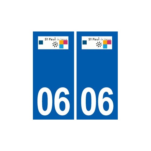 06 Saint-Paul-de-Vence logo ville autocollant plaque stickers