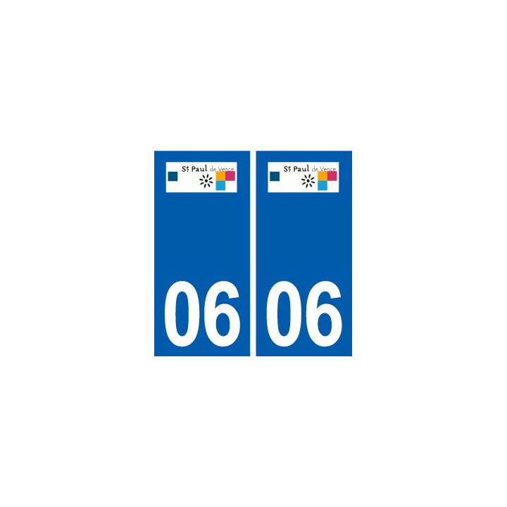 06 Saint-Paul-de-Vence logo ville autocollant plaque stickers