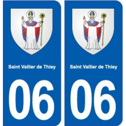06 Saint-Vallier-de-Thiey blason ville autocollant plaque stickers