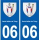 06 Saint-Vallier-de-Thiey blason ville autocollant plaque stickers