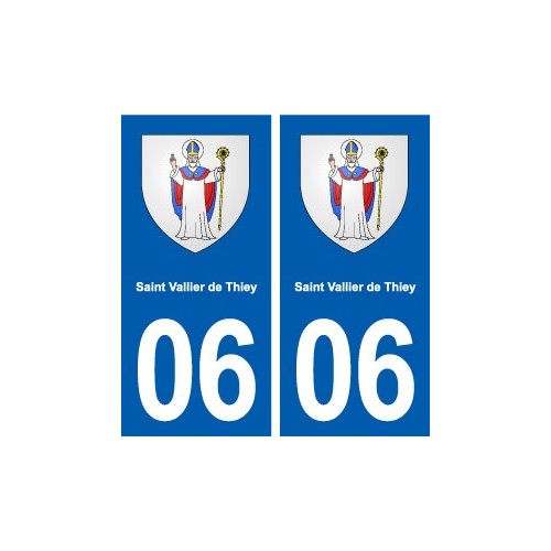 06 Saint-Vallier-de-Thiey blason ville autocollant plaque stickers