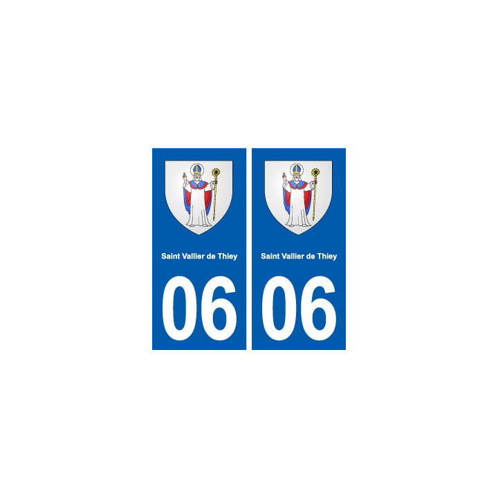06 Saint-Vallier-de-Thiey blason ville autocollant plaque stickers