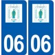 06 Saint-Vallier-de-Thiey logo ville autocollant plaque stickers