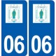 06 Saint-Vallier-de-Thiey logo ville autocollant plaque stickers