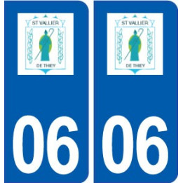 06 Saint-Vallier-de-Thiey logo ville autocollant plaque stickers