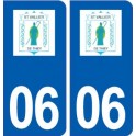 06 Saint-Vallier-de-Thiey logo ville autocollant plaque stickers