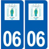 06 Saint-Vallier-de-Thiey logo ville autocollant plaque stickers