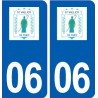 06 Saint-Vallier-de-Thiey logo ville autocollant plaque stickers